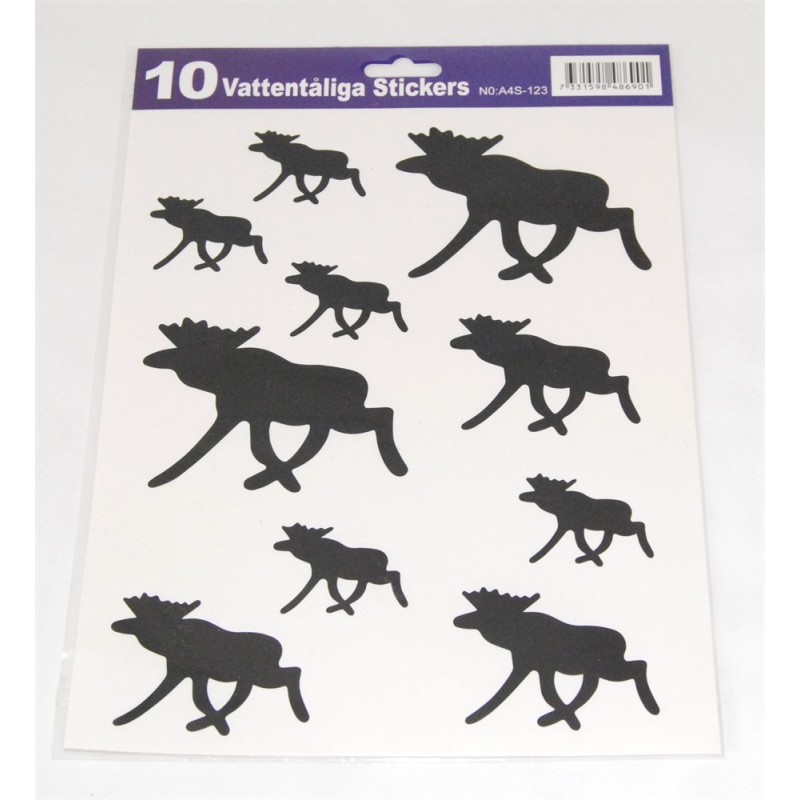 Stickers Älg A4 Stickers Älg A4