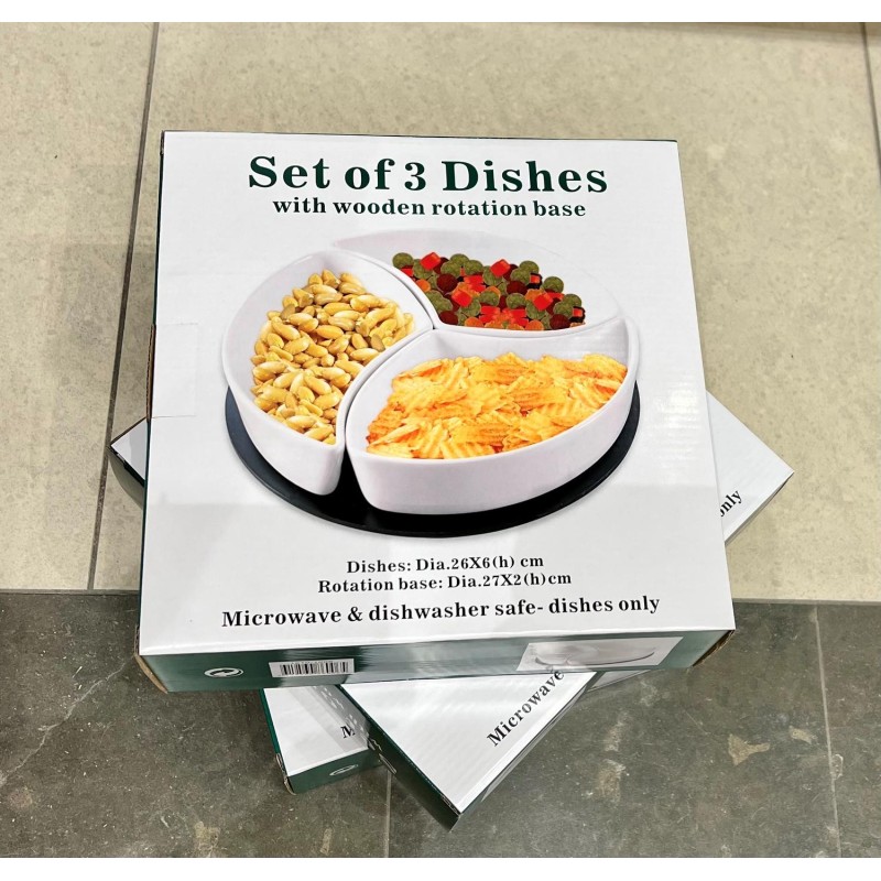 Skålset Roterande med 3 delar Skål Skålset Roterande med 3 delar Skål