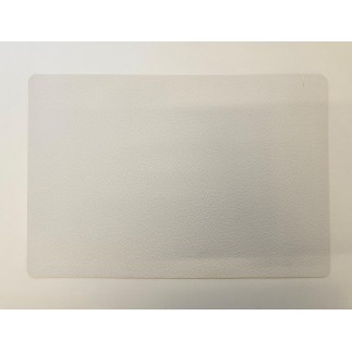 Underlägg Läderlook Vitt/Svart 4-pack