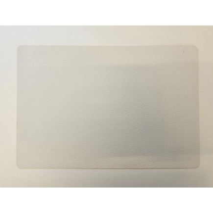 Underlägg Läderlook Vitt/Svart 4-pack