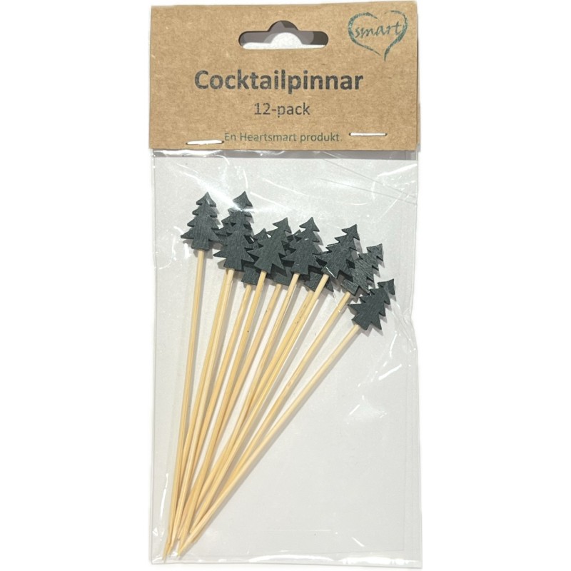 Pinnar Cocktailpinnar Granar Dekoration Jul 12-pack Pinnar Cocktailpinnar Granar Dekoration Jul 12-pack