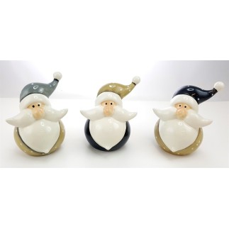 Tomte Keramik Grå luva 16 cm