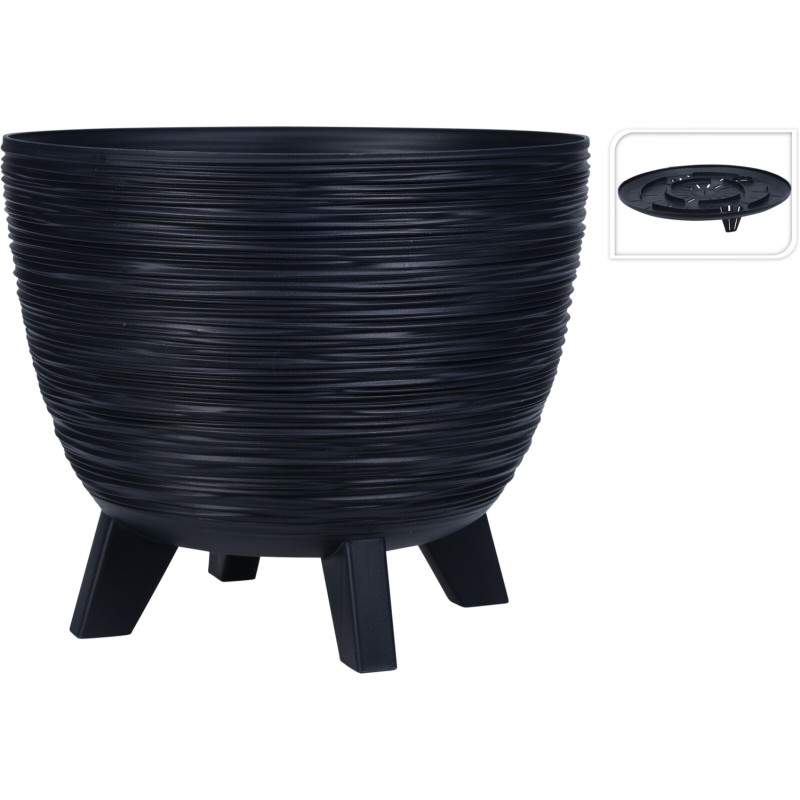 Kruka Svart Plast 29 cm Kruka Svart Plast 29 cm