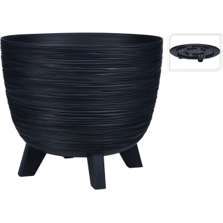 Kruka Svart Plast 39 cm