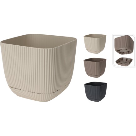 Kruka Svart Plast 20 cm