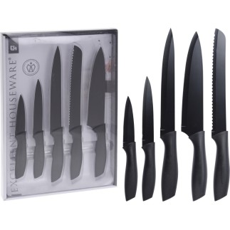 Knivar 5-pack Svarta